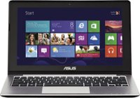 Front Standard. Asus - 11.6" Touch-Screen Laptop - 4GB Memory - 500GB Hard Drive - Steel Gray.