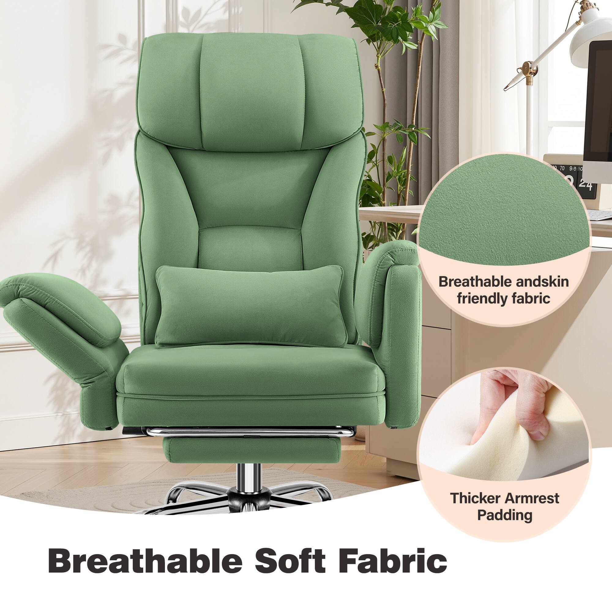 a 9 24 Breathable and skin friendly fabric Thicker Armrest Padding Breathable Soft Fabric