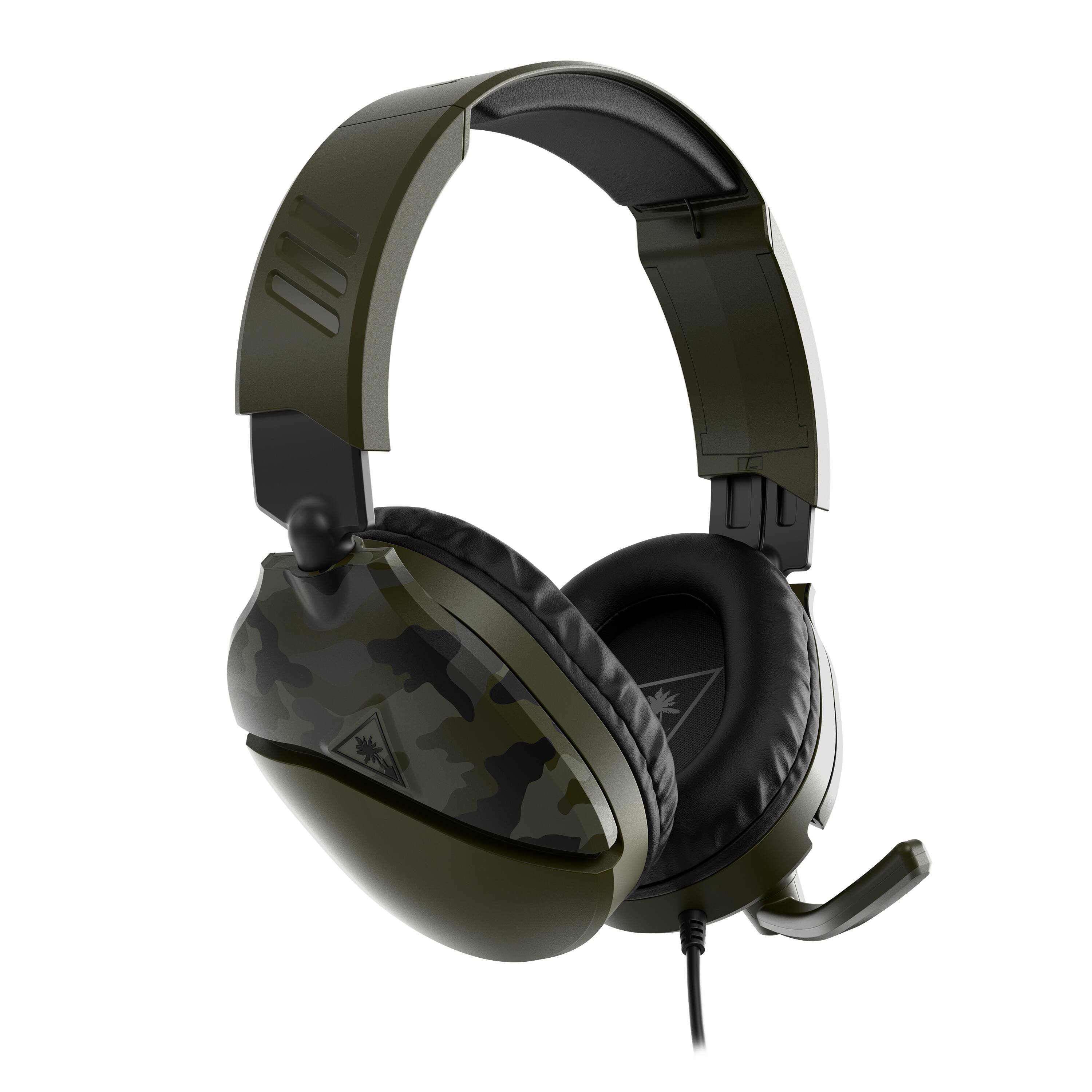 Angle. Turtle Beach - Recon 70 Multiplatform Gaming Headset - Green Camo.