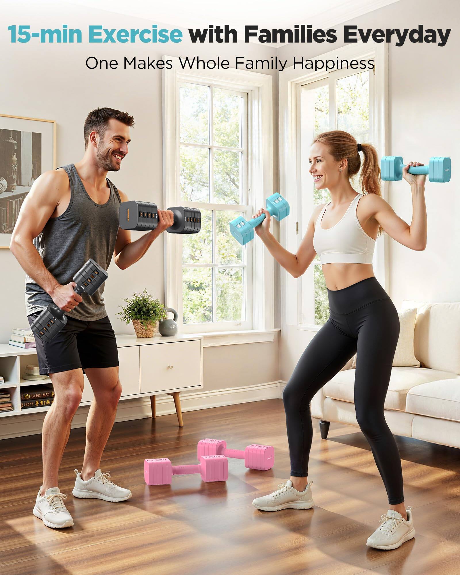 15-min Exercise with Families Everyday  
One Makes Whole Family Happiness