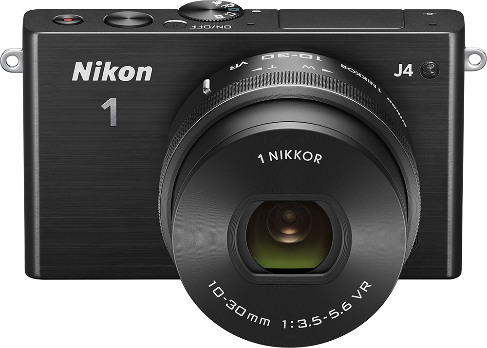 Best Buy: Nikon 1 J4 Mirrorless Camera with 10-30mm Lens Black 27683