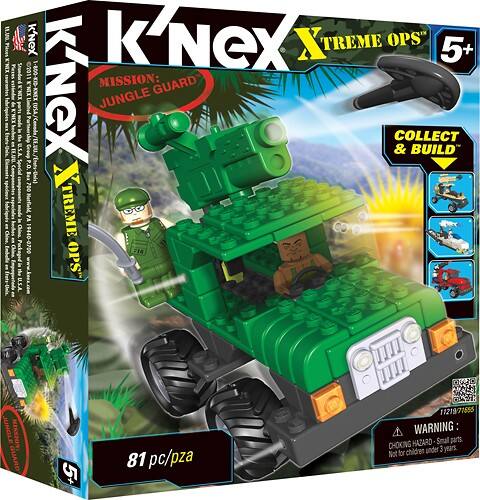 Angle Standard. K'NEX - C&B Xtreme Ops Mission: Jungle Guard Building Set.