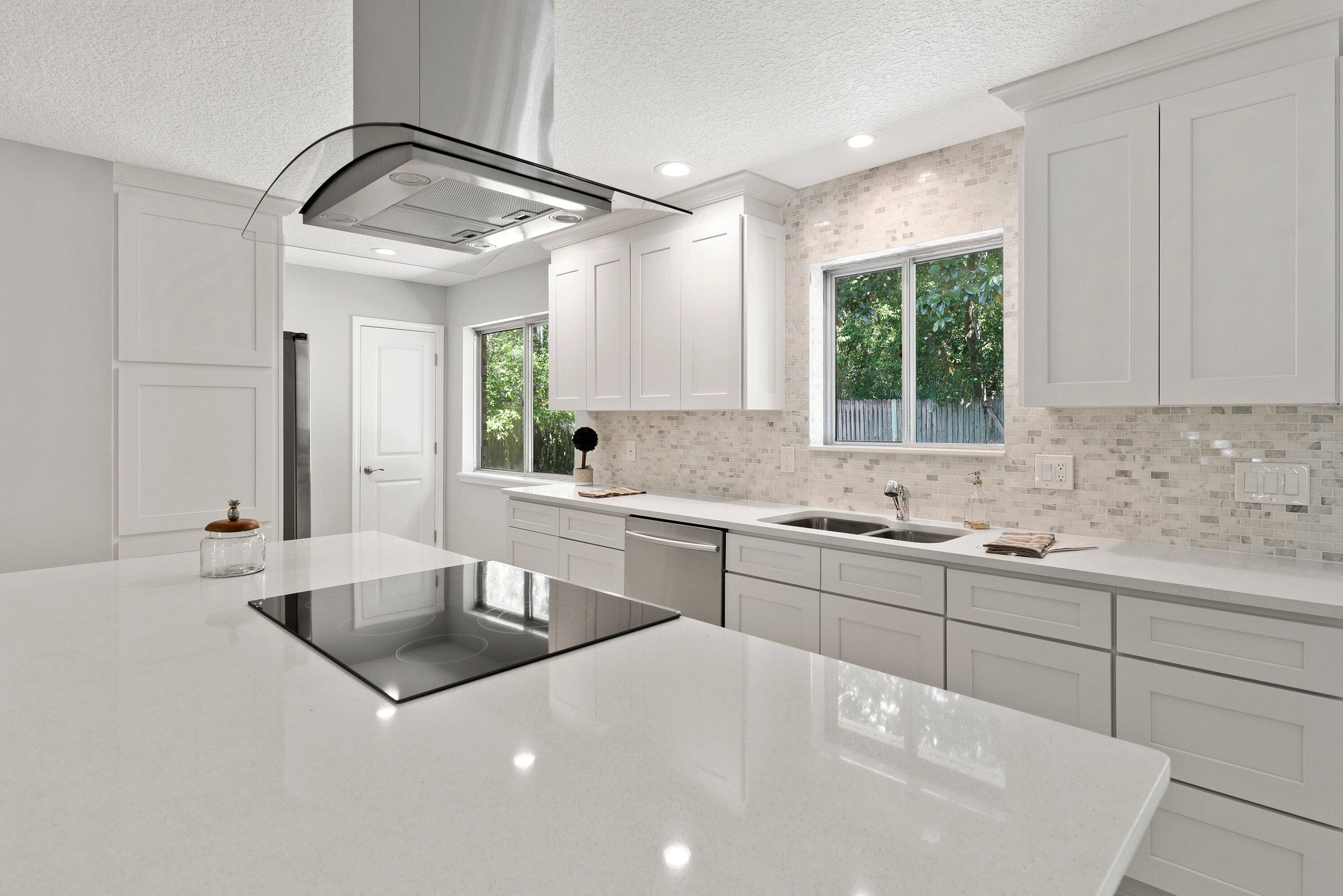 Alt View 6. Boyel Living - 24 Inch White Shaker Base Cabinet with Full Overlay and Soft Close Hinges - White Shaker.