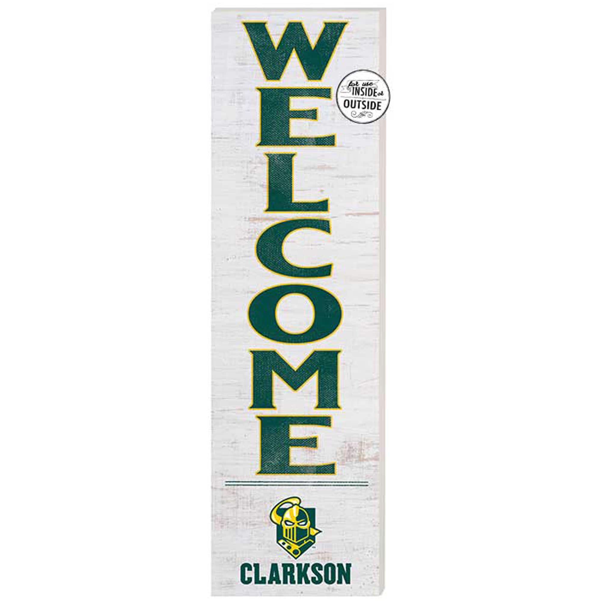 Jardine - Clarkson Golden Knights 10'' x 35'' Indoor/Outdoor Welcome Sign - White