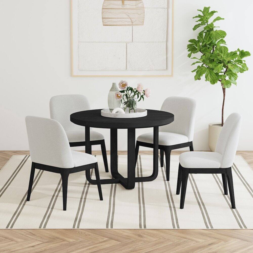 Alt View 6. Picket House Furnishings - Camelot Dining Side Chair in Black - Black.