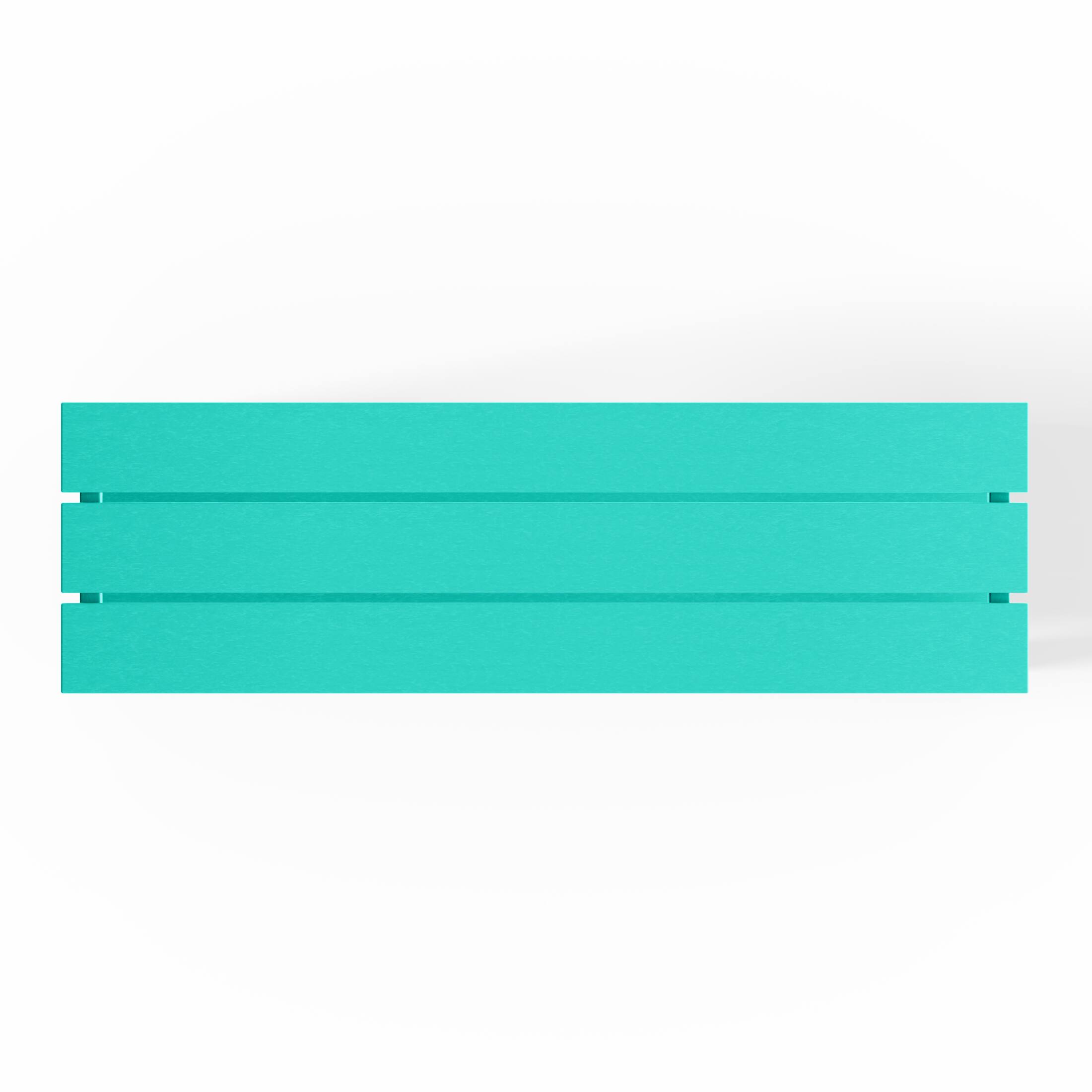 Alt View 2. WestinTrends - WestinTrends Malibu 55" Outdoor Patio HDPE Adirondack 2-Tier Shelf Console Table - Turquoise.