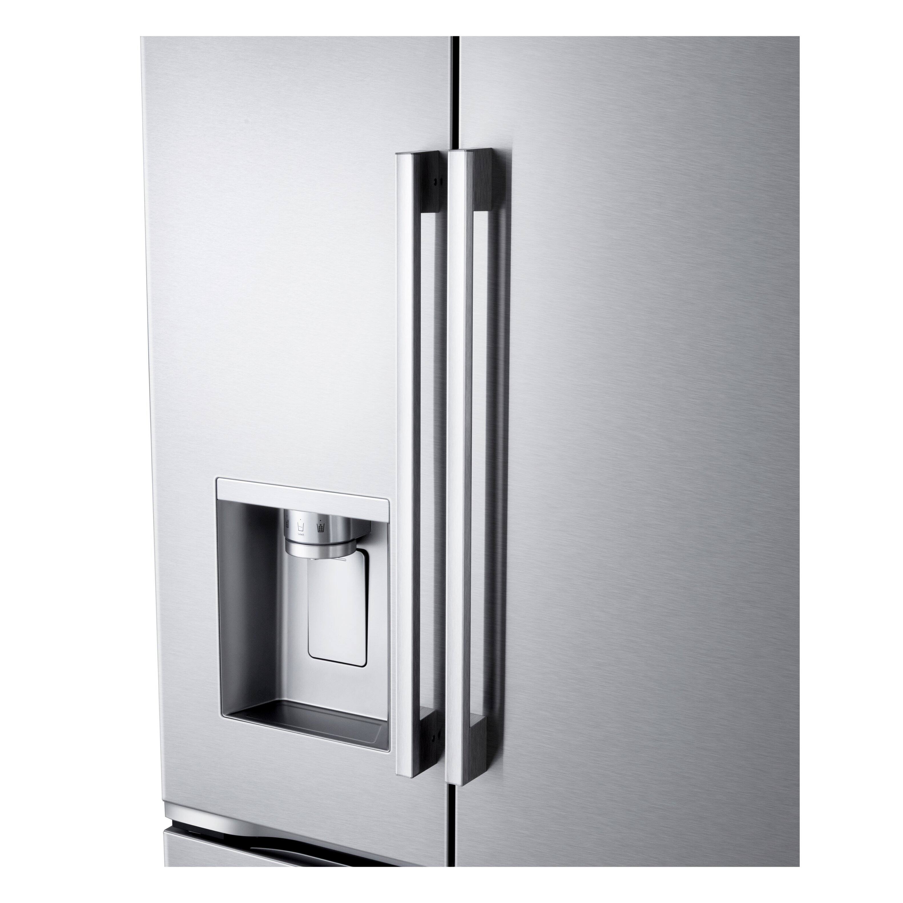 Alt View 10. LG - 36-in Wide 23.7 Cu. Ft. French Door Counter-Depth MAX Smart Refrigerator with Zero Clearance Hinge System and Thin Door - PrintProof Stainless Steel.