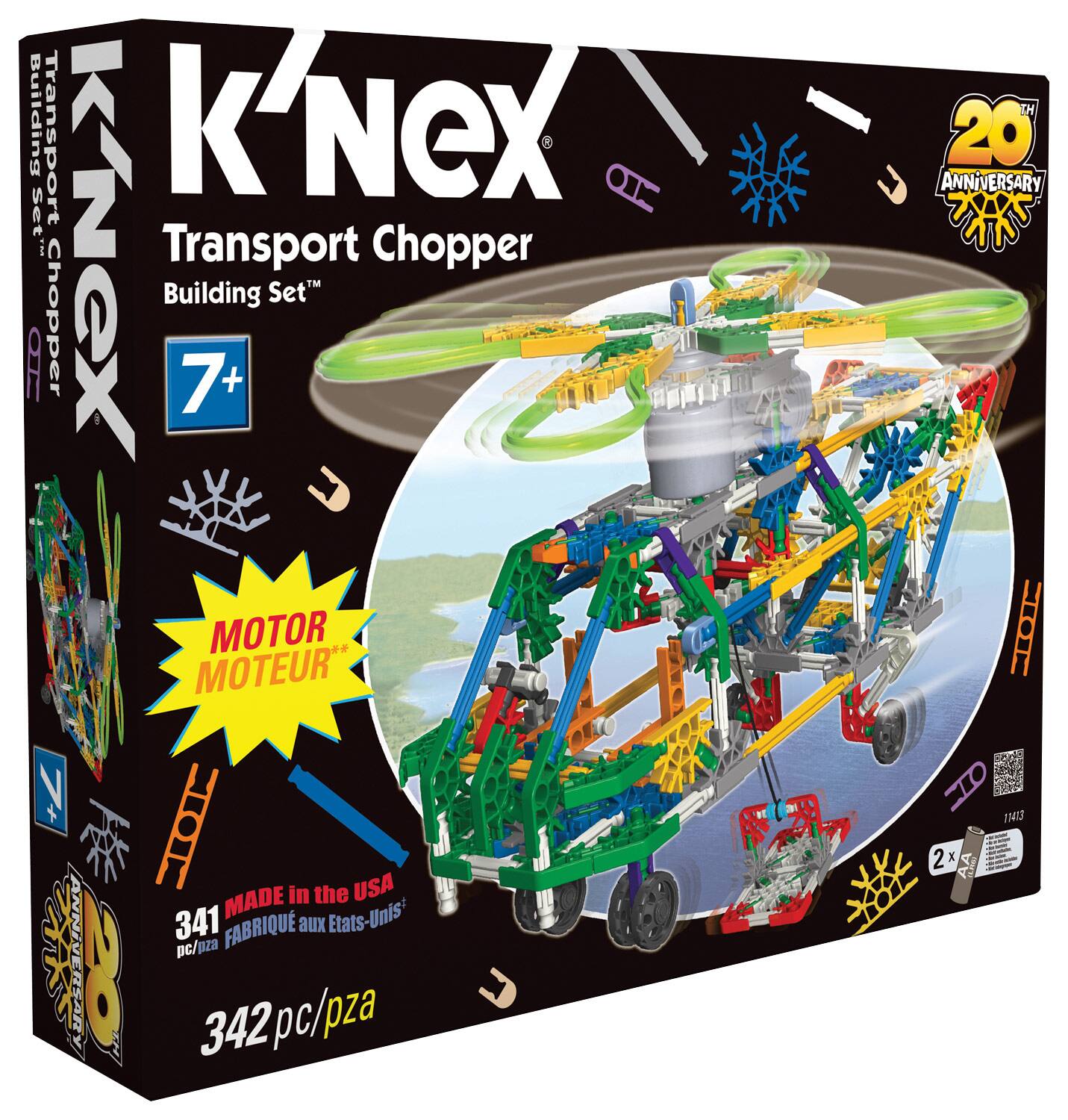 Front. K'NEX - Classics Transport Chopper Building Set - Multi.