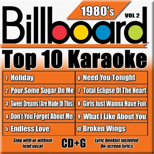  Billboard Top 10 Karaoke: 1980's, Vol. 2 [CD]