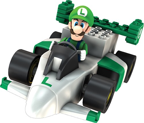 Luigi's Motorized Sprinter Kart K'NEX Mario Kart Wii Building Set 