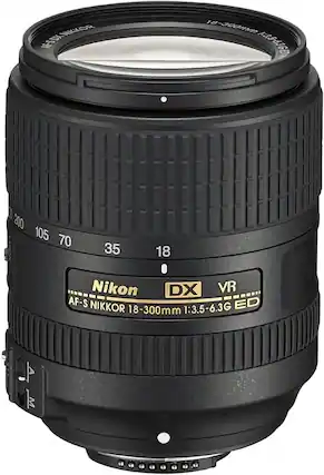 Nikon AF-S NIKKOR 18-300mm 1:3.5-6.3G ED VR DX
18-300mm
18 35 70 105 200