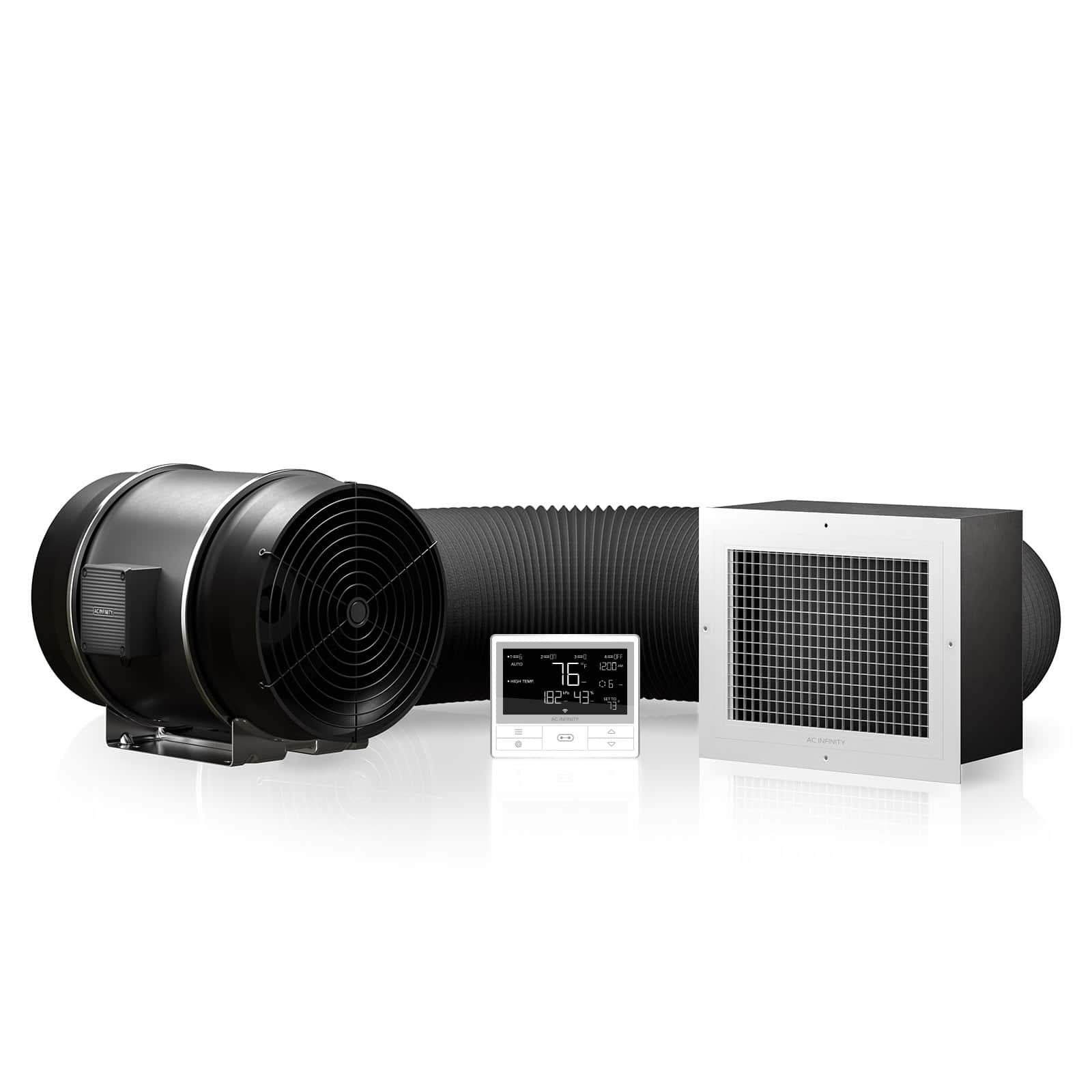 AC Infinity - CLOUDWAY T10, Whole House Fan 10" with Temperature Controller