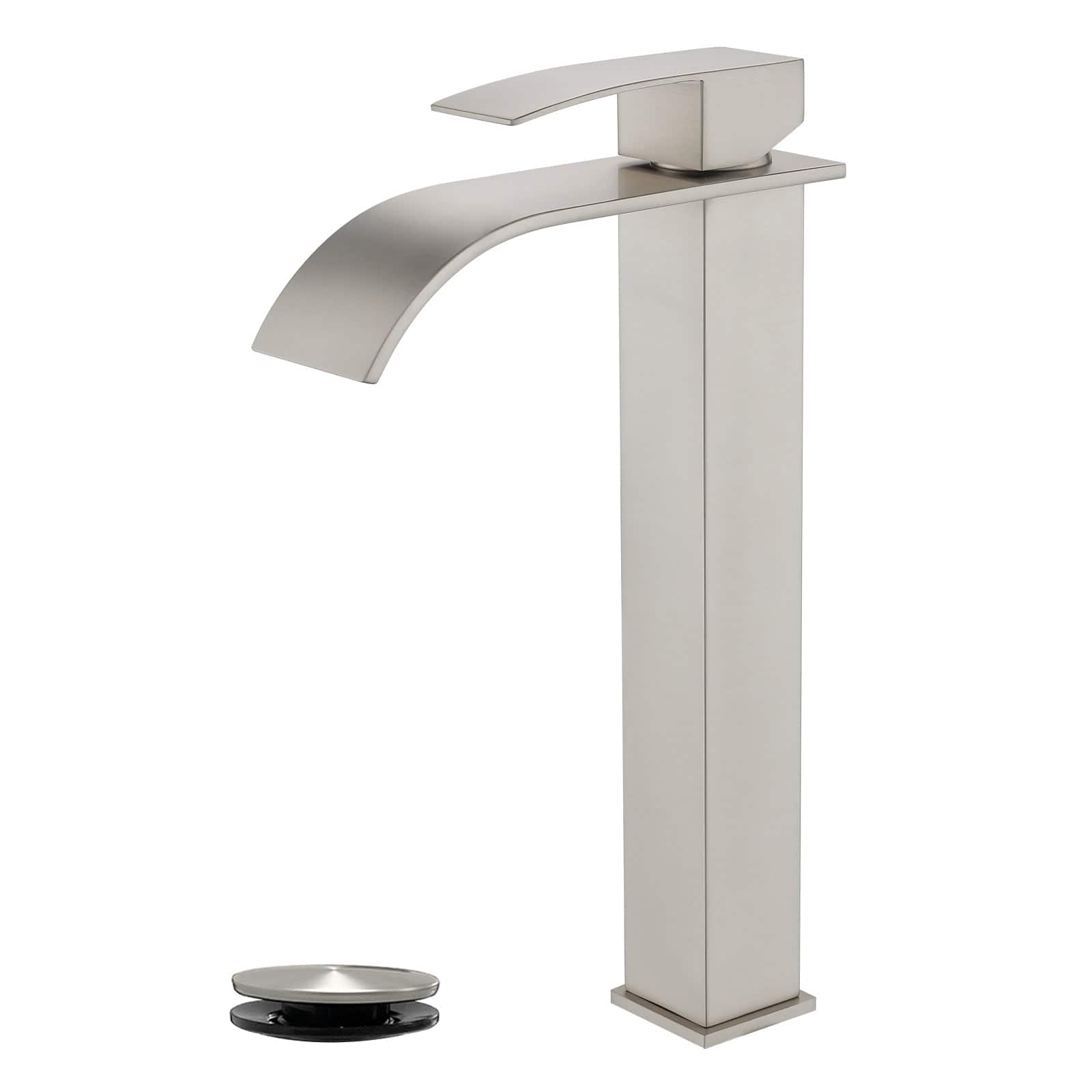 Brushed Faucet SUS304 Waterfall Spout cUPC Cartridge 60cm Supply Line Pop Up Drain price history on PriceWatchPro
