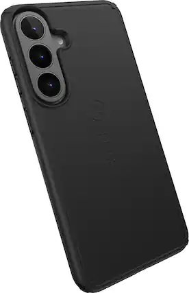 Front. Speck - ImpactHero Slim Case for Samsung Galaxy S26 and S25 FE - Black.