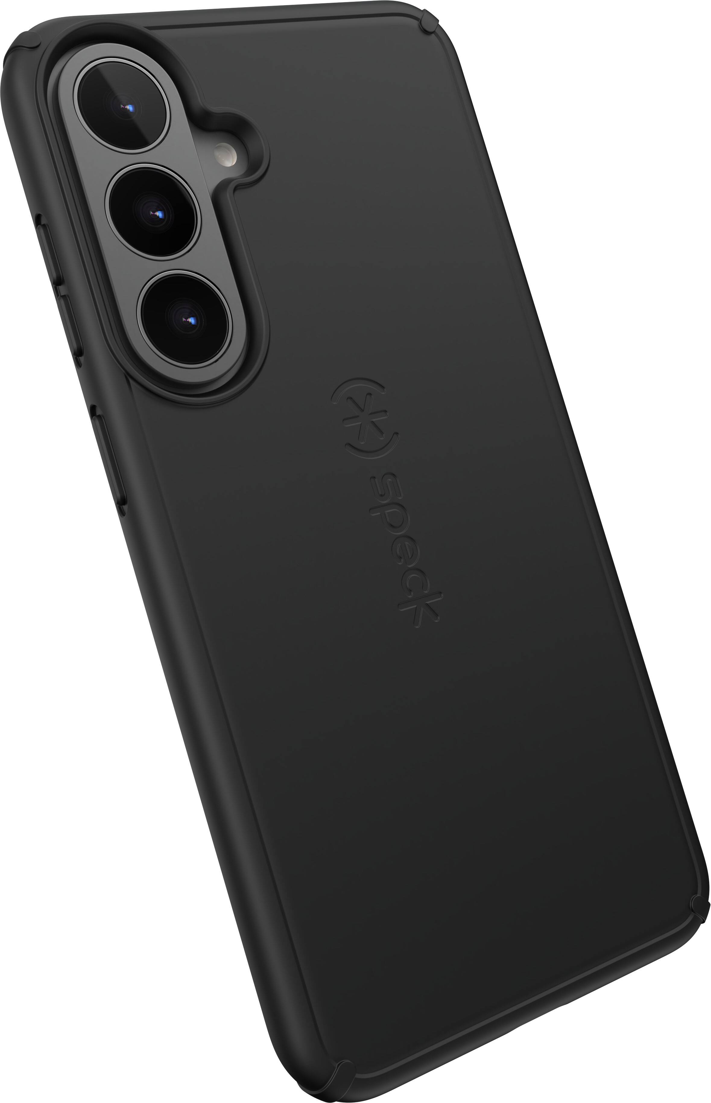 Front. Speck - ImpactHero Slim Case for  Samsung Galaxy S26 and S25 FE - Black.