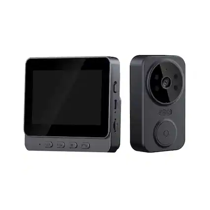 Front. Cluzine - Wireless Video Doorbell with 4.3" Monitor, No WiFi Needed, Anti-Power Outage.