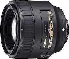 Angle. Nikon - AF-S NIKKOR 85mm f/1.8G Medium Telephoto Lens - Black.