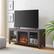 Alt View 3. Camden&Wells - Quincy Log Fireplace TV Stand for Most TVs up to 65" - Alder Brown.