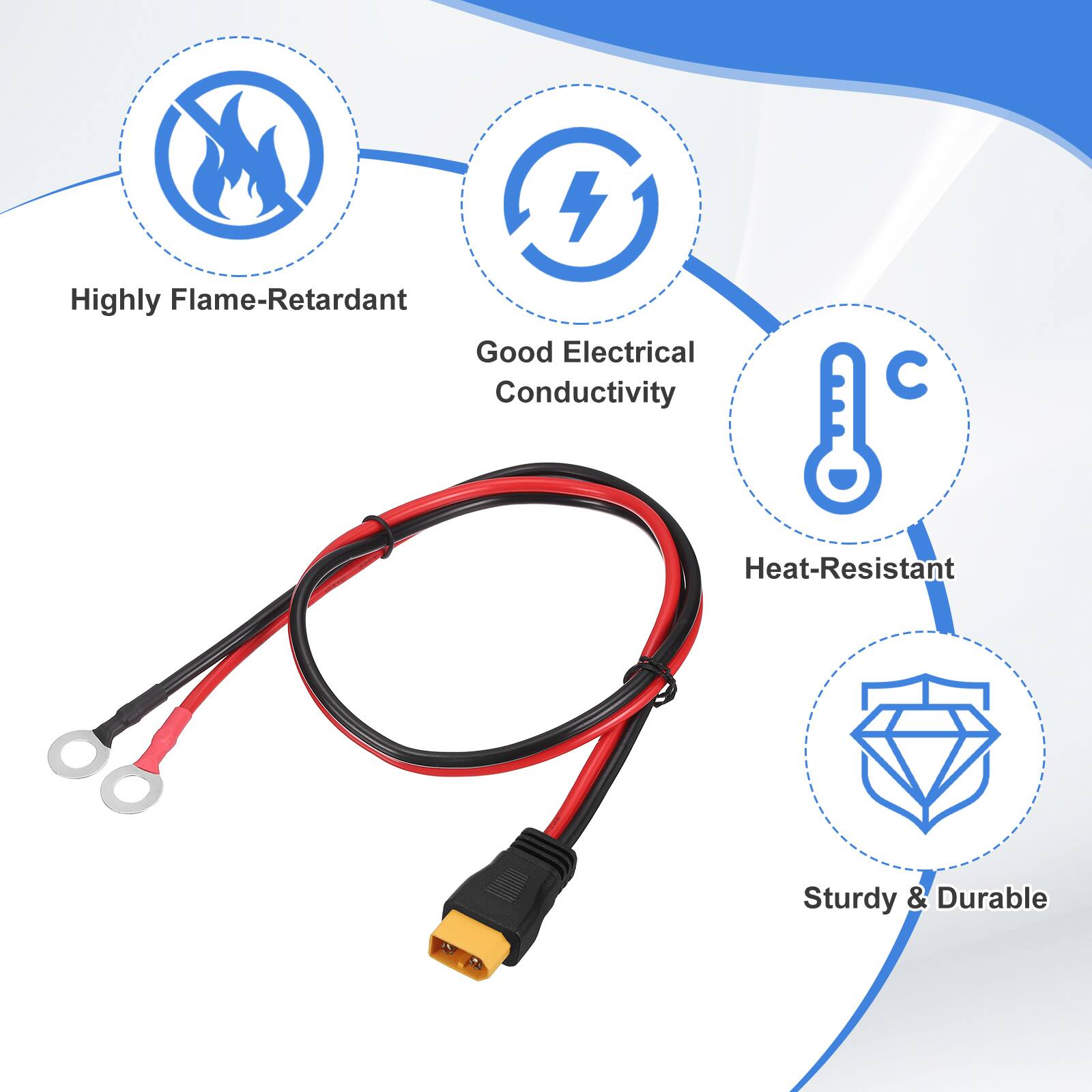 4 Highly Flame-Retardant, Good Electrical Conductivity & Heat-Resistant, Sturdy & Durable