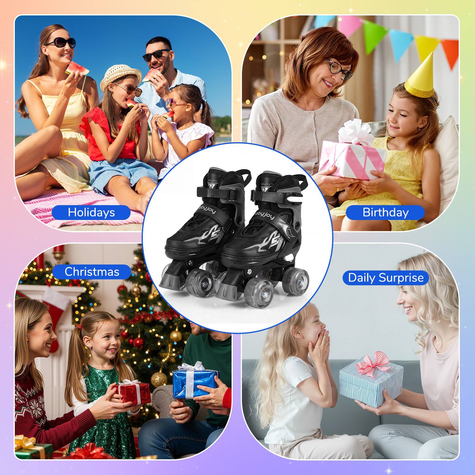 Holidays  
Christmas  
Birthday  
Daily Surprise