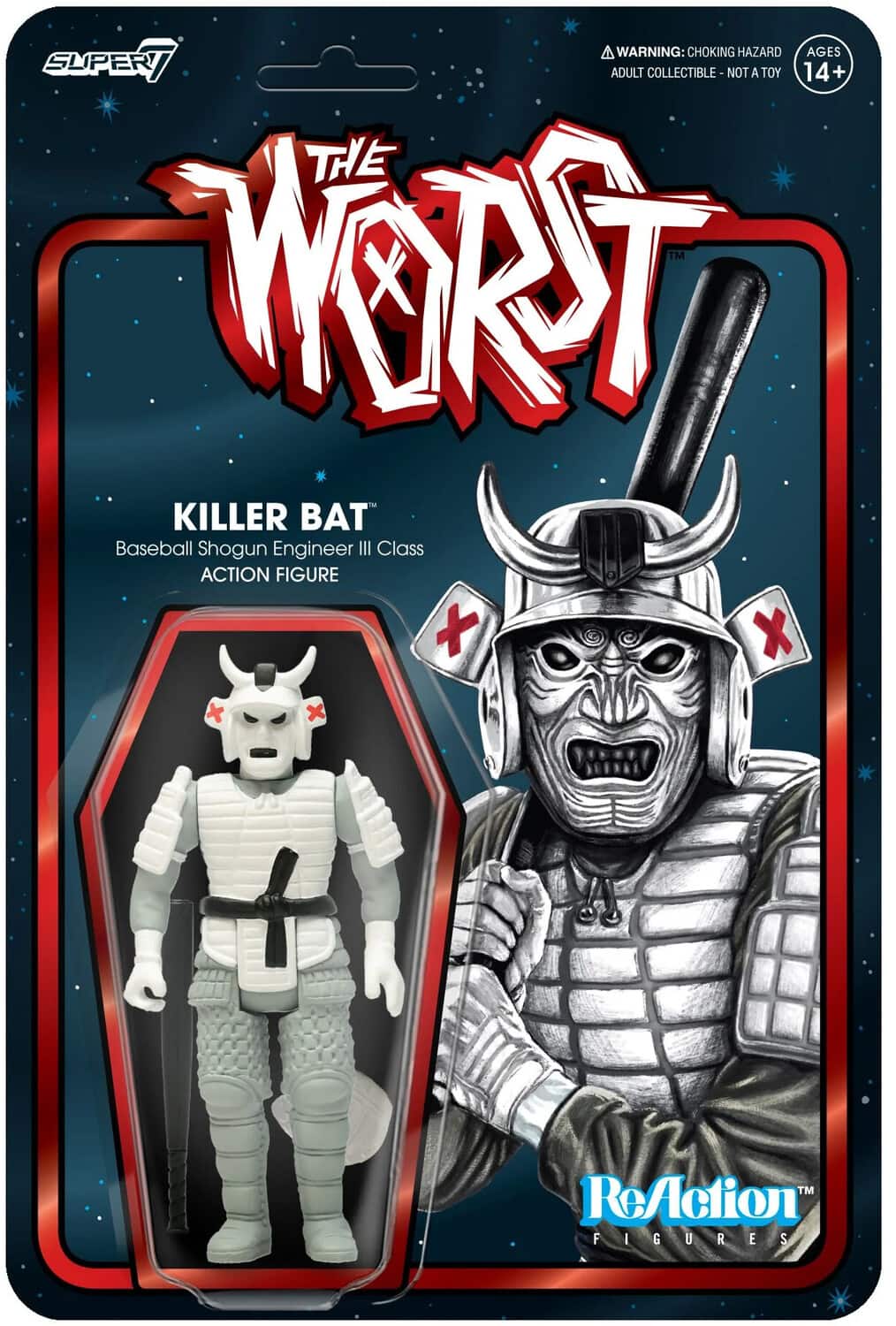 Super7 - The Worst - Reaction Wv4 (Scum Squad) - Killer Bat - COLLECTABLES - Multicolor