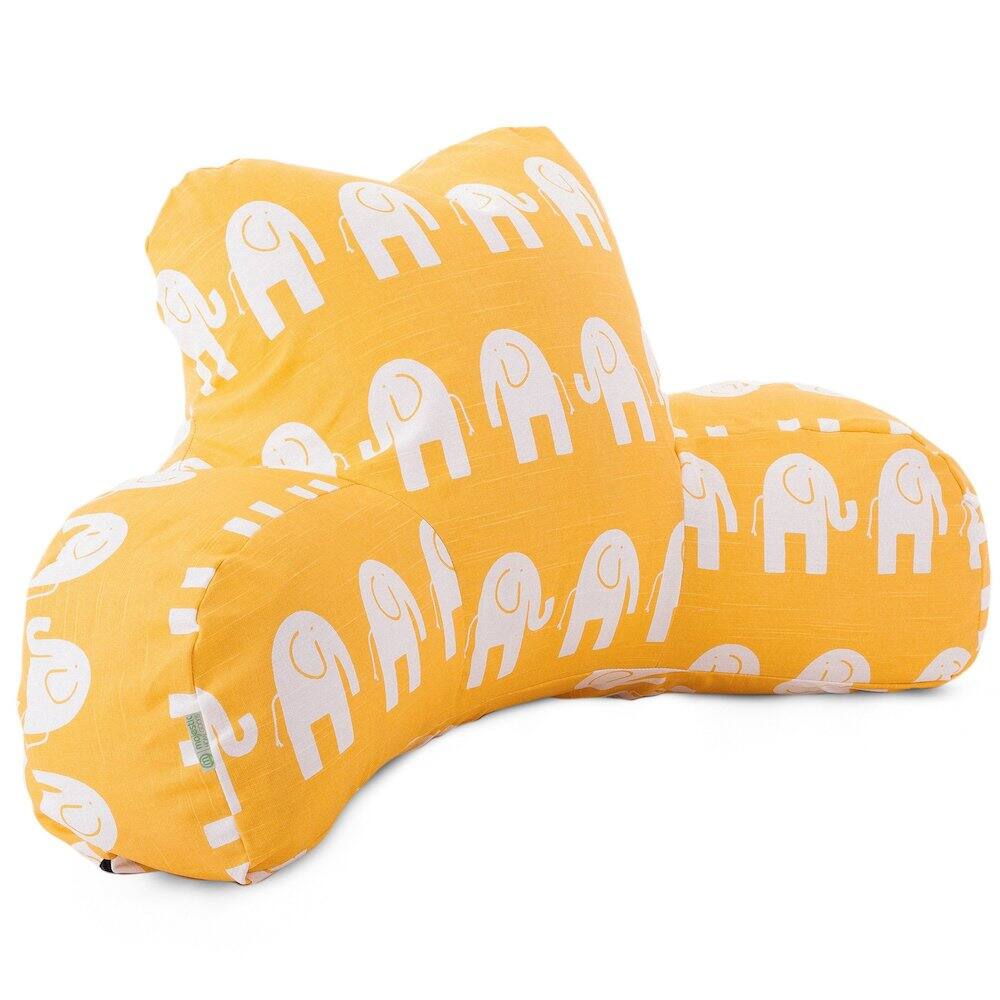 Front. Majestic Home - Reading Pillow Ellie Yellow - Yellow.