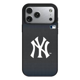Keyscaper - MLB - New York Yankees Linen Logo iPhone Magnetic Bump Case - 15 - Black