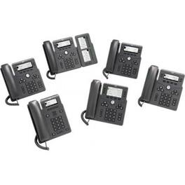 Cisco Consumer Products - Cisco 6871 IP Phone - Corded - Corded/Cordless - Wi-Fi - Wall Mountable - 6 x Total Line - VoIP - IEEE - Charcoal