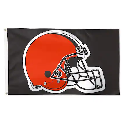 Front. WinCraft - Cleveland Browns 3' x 5' Primary Logo Single-Sided Flag - Multicolor.