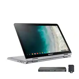 Samsung - 12.2" FHD 2-in-1 Touchscreen Chromebook Plus Laptop,Intel Dual-Core,4GB RAM,64GB eMMc,Pen and Mouse - Silver