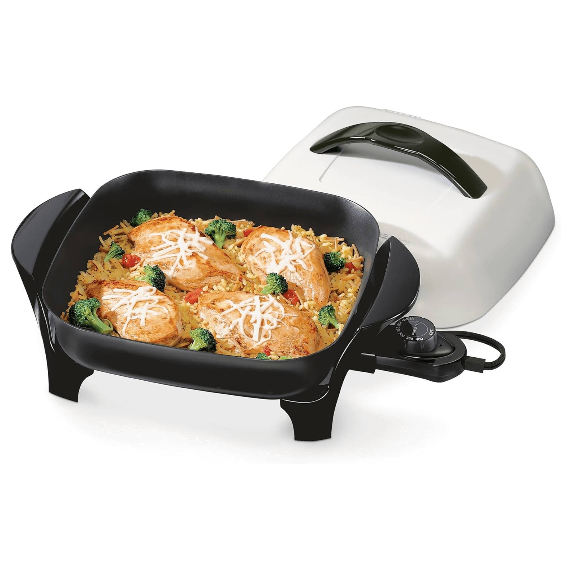 Alt View 2. Presto - 11" Non-Stick Electric Skillet - White.