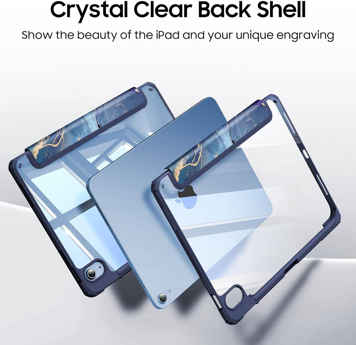 Crystal Clear Back Shell  
Show the beauty of the iPad and your unique engraving