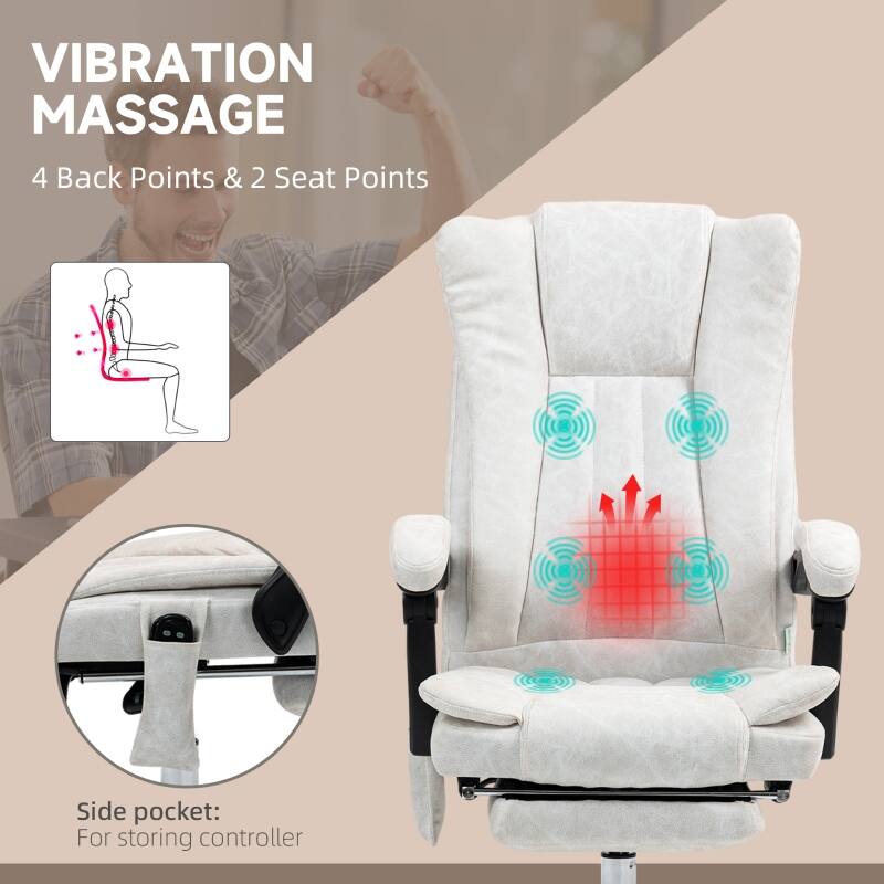 VIBRATION MASSAGE  
4 Back Points & 2 Seat Points  

Side pocket:  
For storing controller