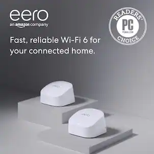 eero - 6 AX1800 Dual-Band Mesh Wi-Fi 6 System (2-pack) - White