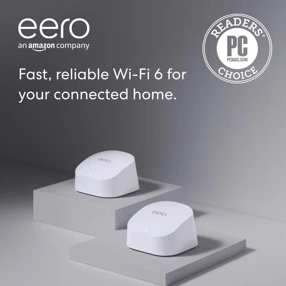 eero - 6 AX1800 Dual-Band Mesh Wi-Fi 6 System (2-pack) - White