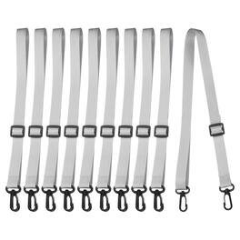 Unique Bargains - Polyester Water Bottle Holder Lanyard, Adjustable Sling Straps 10pcs for Outdoor Camping Walking - Gray(Black Buckle)