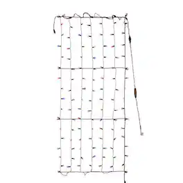 Celebrations - Platinum LED Mini Multicolored 100 ct Net Christmas Lights 6 ft.