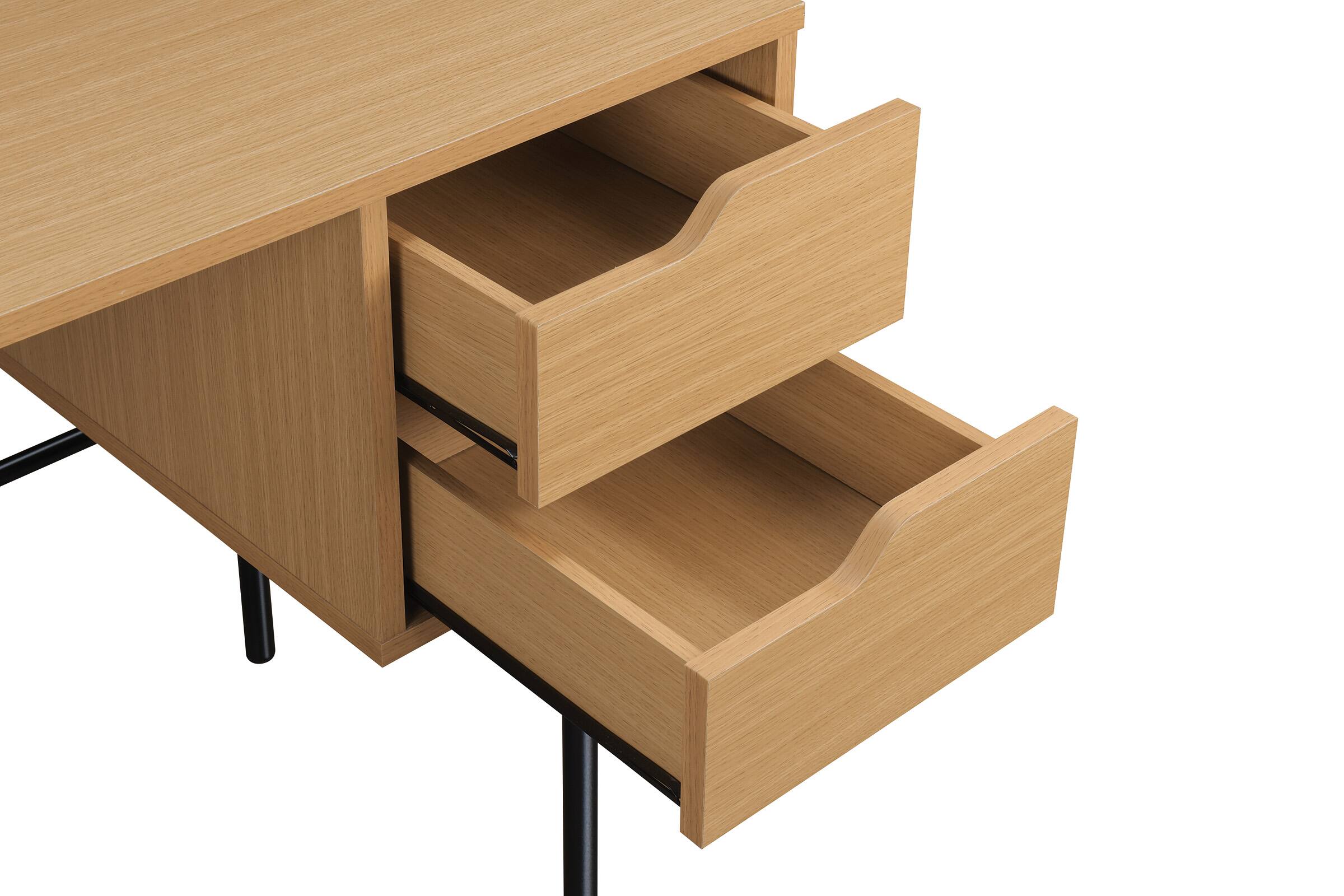 Alt View 12. OSP Home Furnishings - Denmark Writing Desk - Natural.