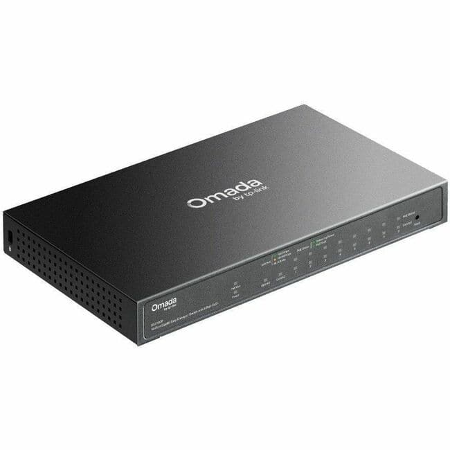 TP-Link - Omada 10-Port Gigabit Easy Managed Switch with 8-Port PoE+ - 10 Ports - Manageable - Gigabit Ethernet - Unknown