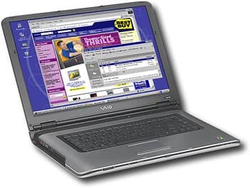 Angle Standard. Sony - VAIO Notebook with Intel® Centrino™ and Dock.