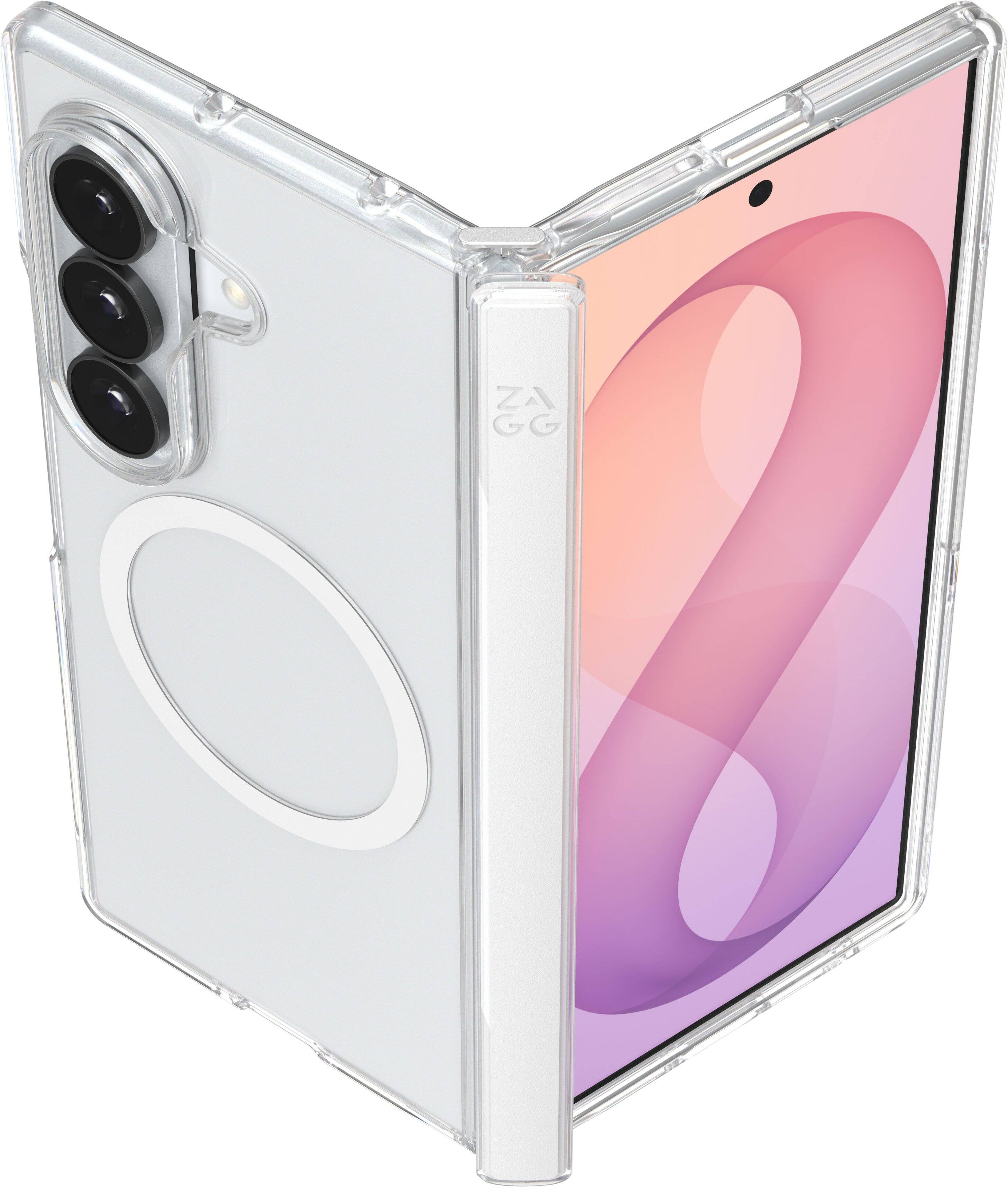 Alt View 2. ZAGG - Crystal Palace Snap Case for Samsung Galaxy Z Fold8 Ultra - Clear.