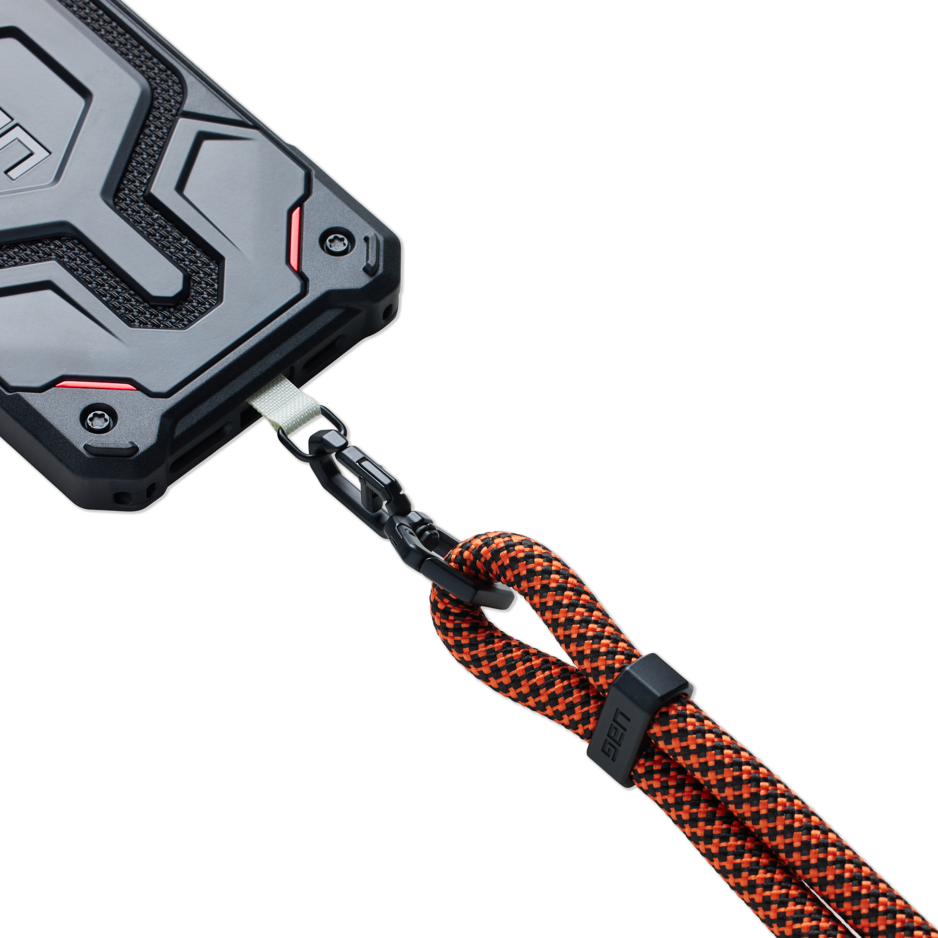 Alt View 13. UAG - Crossbody Lanyard Civilian - Rust/Black.