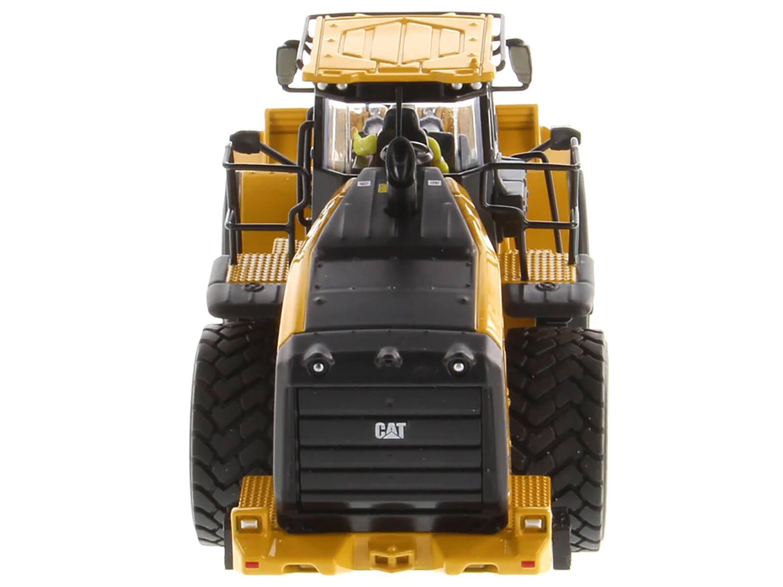 Alt View 7. Diecast Masters - CAT Caterpillar 980 Wheel Loader Yellow with Operator "High Line Series" 1/50 Diecast Model by Diecast Masters.