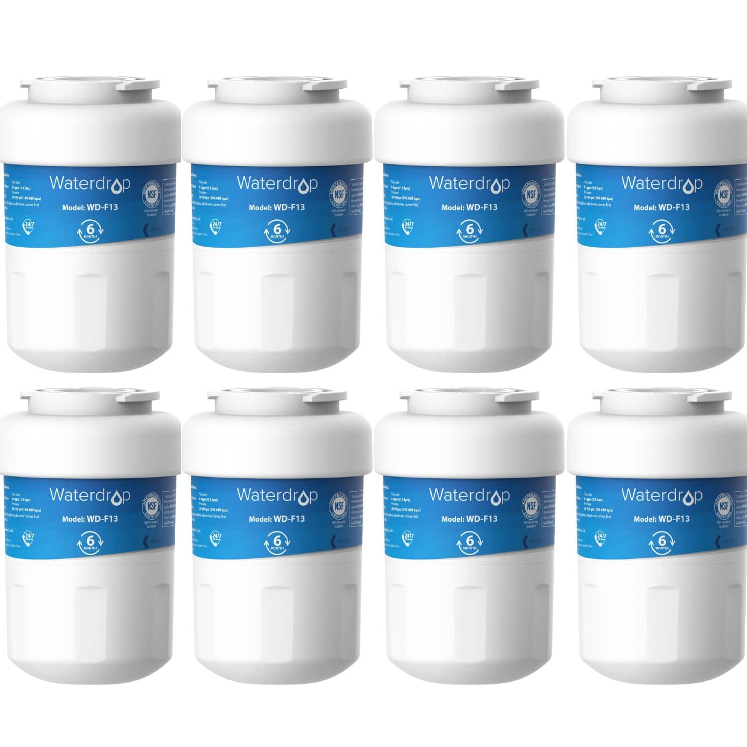 Waterdrop - WD-MWF-8 Refrigerator Water Filter 8-Pack - White price history on PriceWatchPro