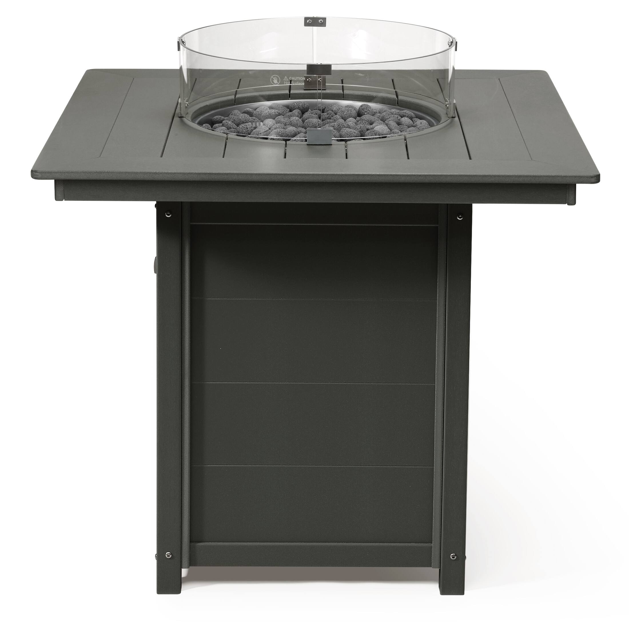 Alt View 1. WestinTrends - WestinTrends Helios 42" Modern Outdoor Patio Gas Propane Square Fire Pit Table.