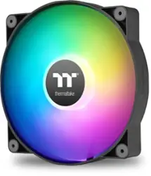 Thermaltake - CT200 ARGB PWM 200mm Computer Case Fan with Hydraulic Bearing (Single Pack) - Black - Front_Zoom