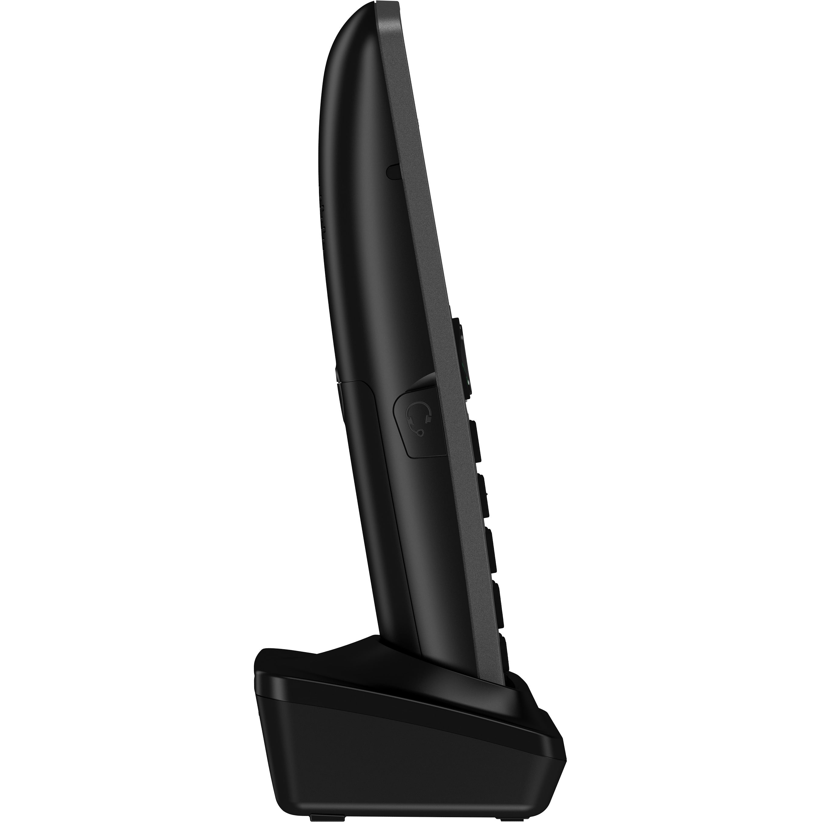 Alt View 2. Panasonic - Panasonic KX-TGFA30M Handset - CordlessWall Mountable - Metallic Black - Black.