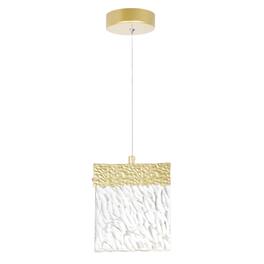 CWI Lighting - Carolina LED Pendant With Finish - Gold Leaf