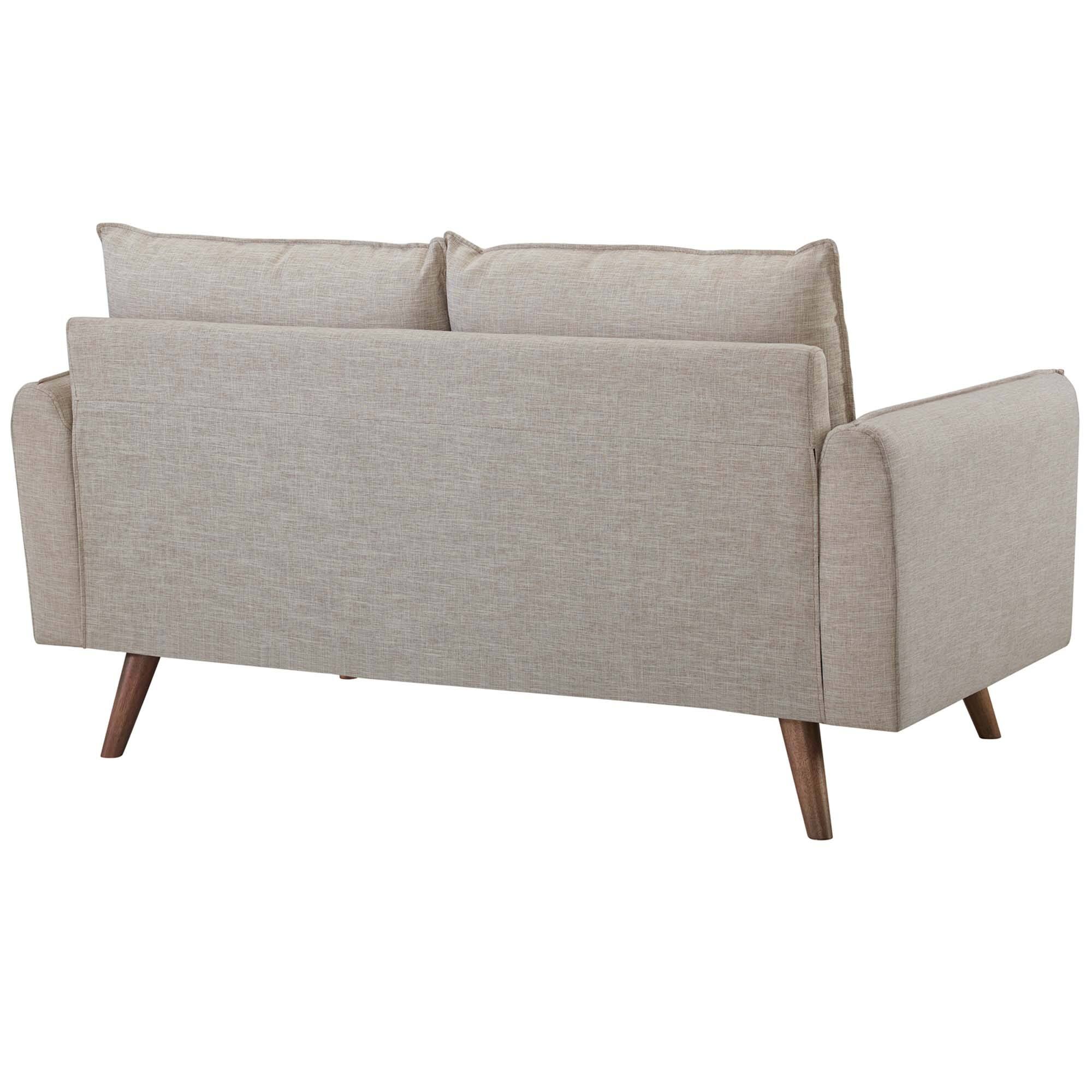 Alt View 1. Modway - Revive Upholstered Fabric Sofa and Loveseat Set by Modway - Oatmeal.