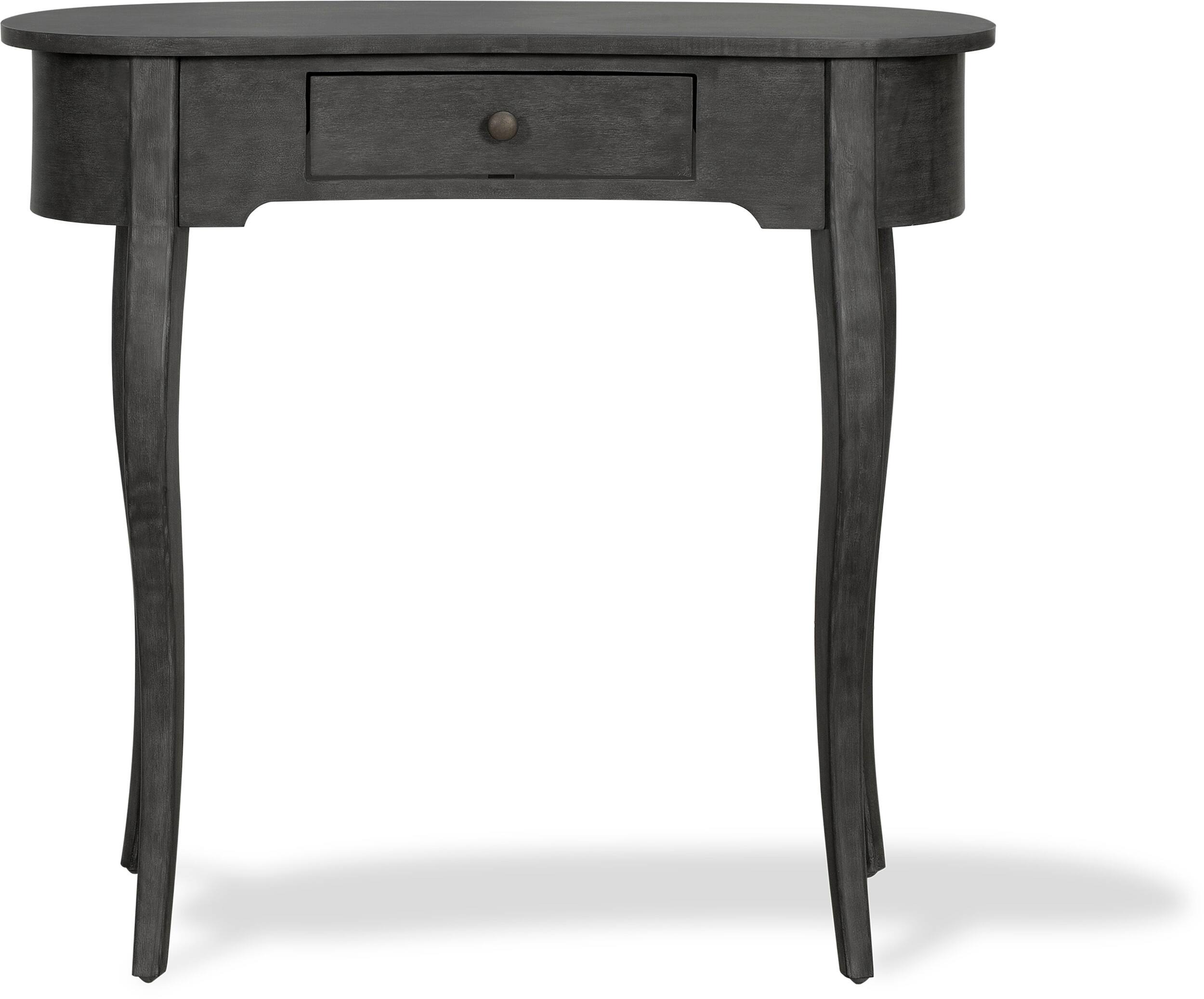 Alt View 11. Finch - Thaddeus Console Oval Table - Dark Gray.